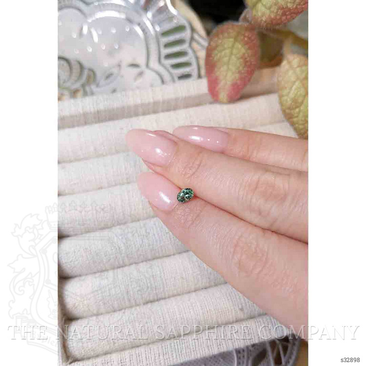 0.57 Ct. Bluish Green Sapphire from Madagascar