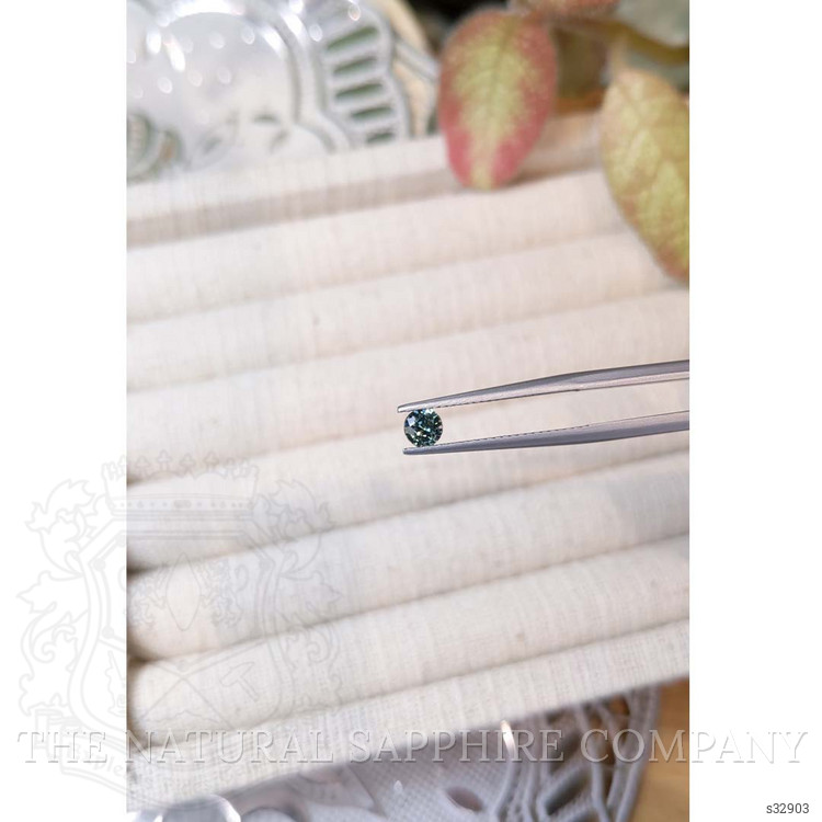 0.38 Ct. Greenish Blue Sapphire from Madagascar