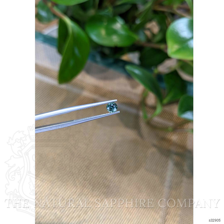 0.58 Ct. Greenish Blue Sapphire from Madagascar