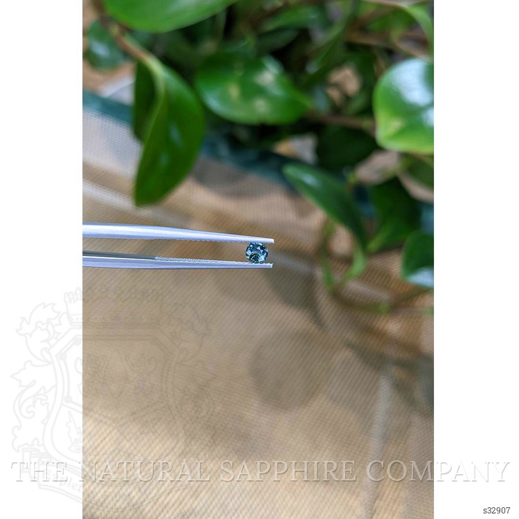 0.31 Ct. Greenish Blue Sapphire from Madagascar