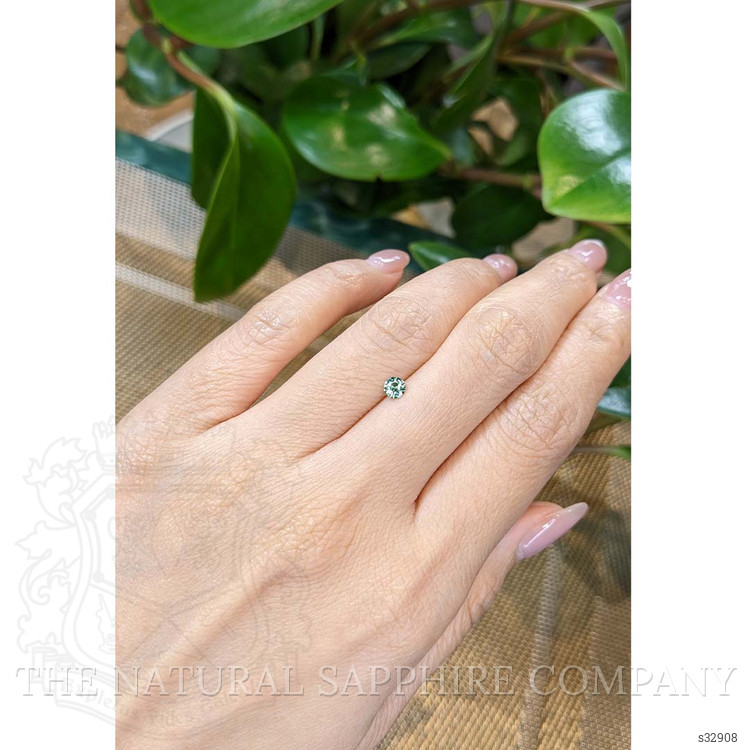 0.26 Ct. Bluish Green Sapphire from Madagascar