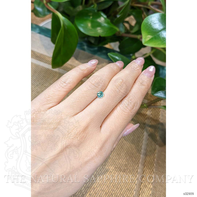 0.54 Ct. Bluish Green Sapphire from Madagascar