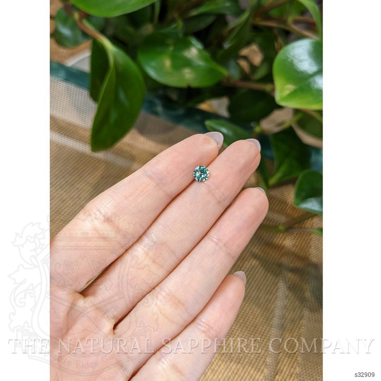 0.54 Ct. Bluish Green Sapphire from Madagascar
