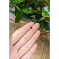 0.52 Ct. Greenish Blue Sapphire from Madagascar Life Style