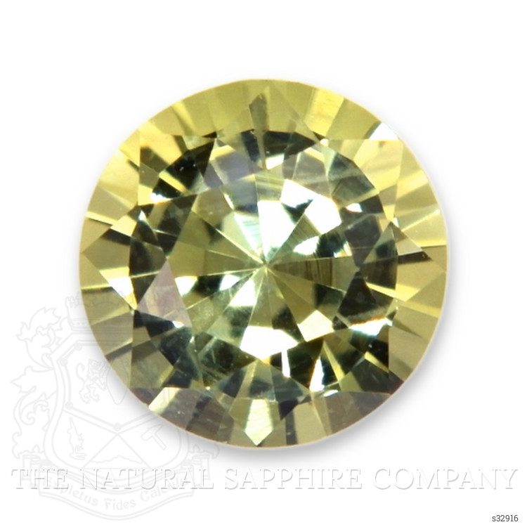 0.37 Ct. Greenish Yellow Sapphire from Madagascar