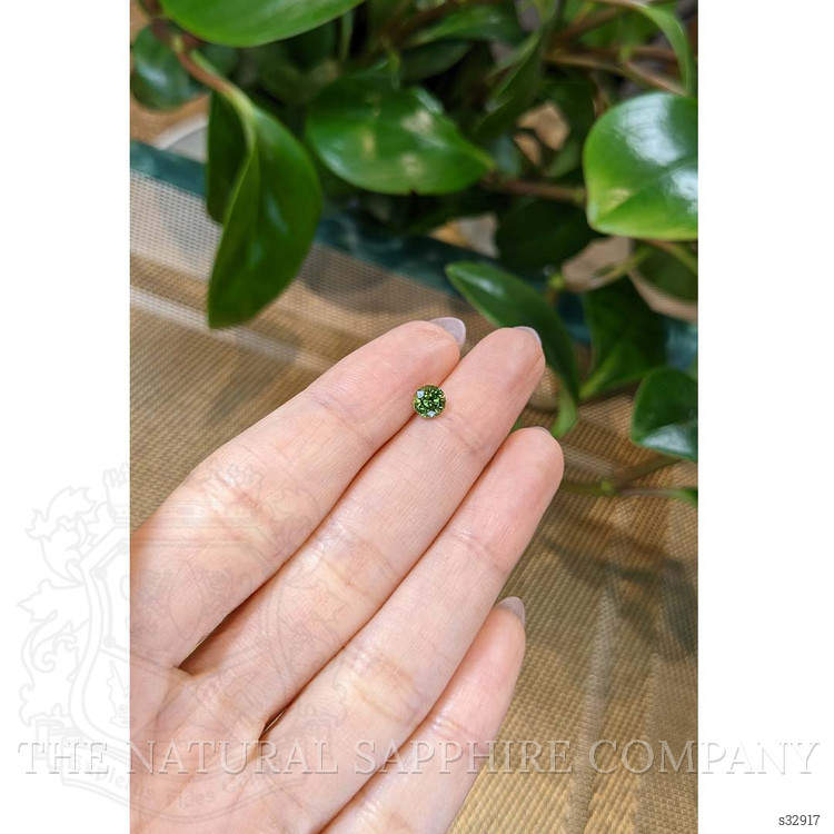 0.68 Ct. Yellowish Green Sapphire from Madagascar