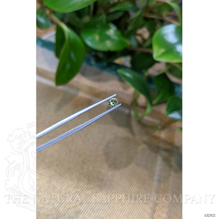 0.46 Ct. Bluish Green Sapphire from Madagascar