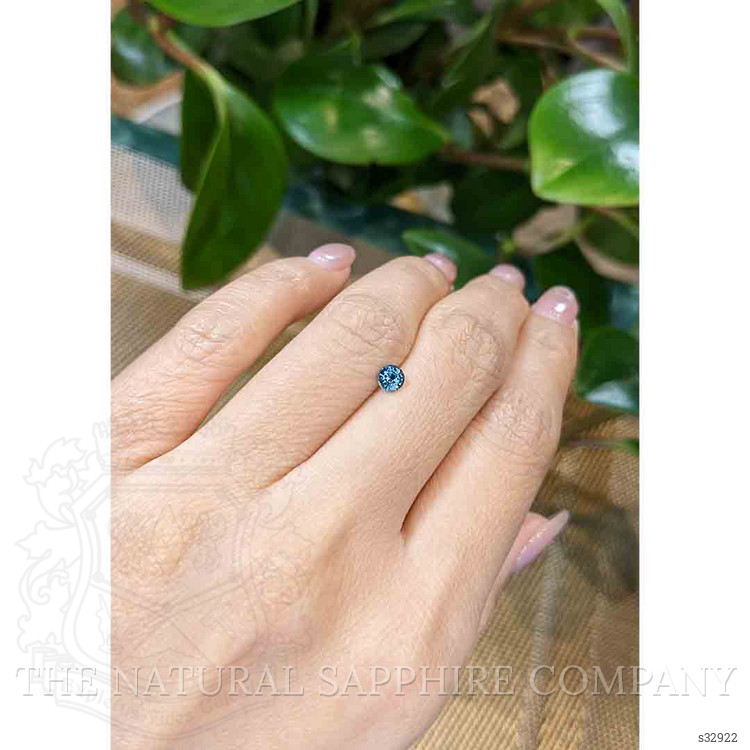 0.38 Ct. Greenish Blue Sapphire from Madagascar