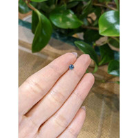 0.38 Ct. Greenish Blue Sapphire from Madagascar Life Style