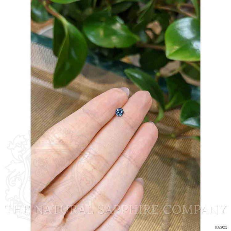 0.38 Ct. Greenish Blue Sapphire from Madagascar