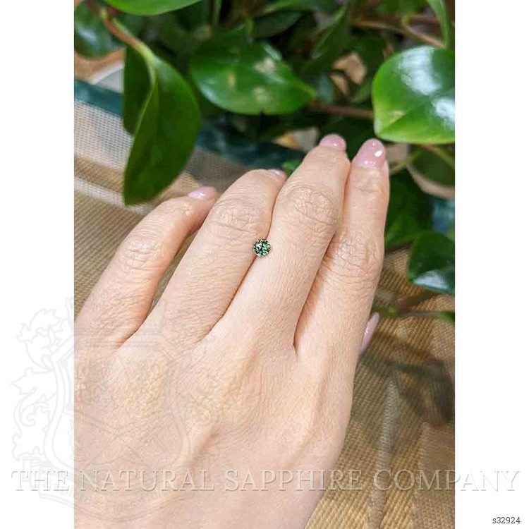 0.34 Ct. Bluish Green Sapphire from Madagascar