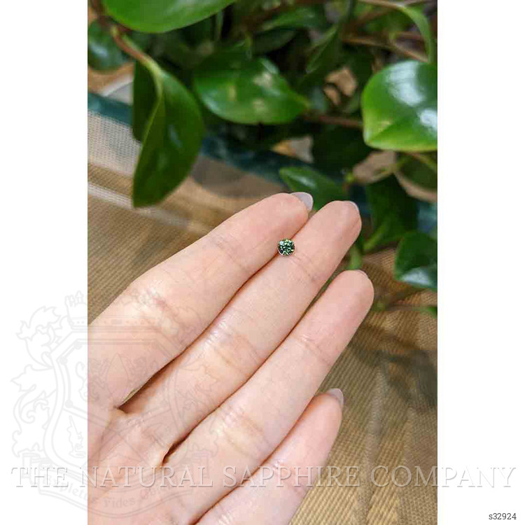 0.34 Ct. Bluish Green Sapphire from Madagascar