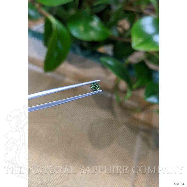 0.34 Ct. Bluish Green Sapphire from Madagascar