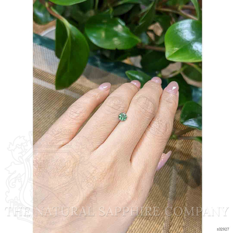 0.54 Ct. Bluish Green Sapphire from Madagascar