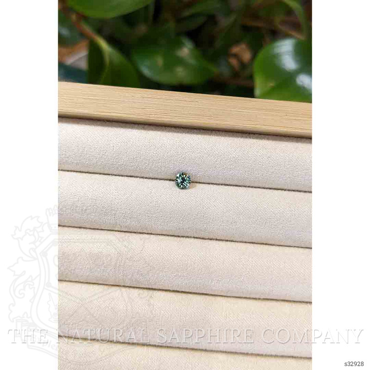 0.53 Ct. Bluish Green Sapphire from Madagascar