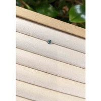 0.37 Ct. Greenish Blue Sapphire from Madagascar Life Style