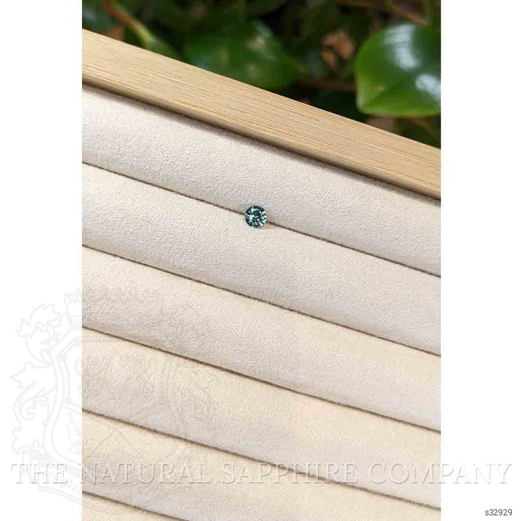 0.37 Ct. Greenish Blue Sapphire from Madagascar