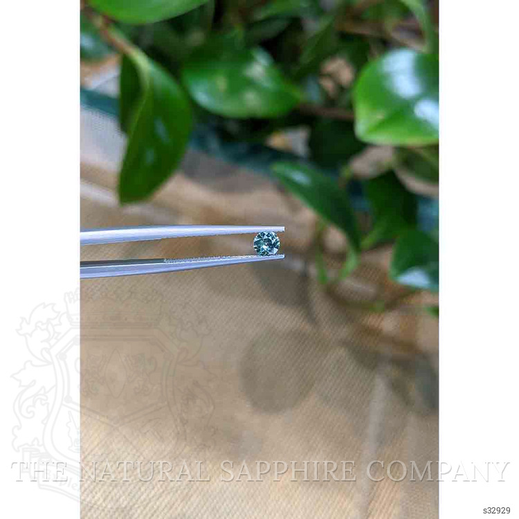 0.37 Ct. Greenish Blue Sapphire from Madagascar
