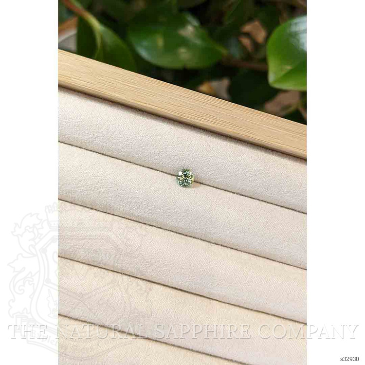 0.71 Ct. Bluish Green Sapphire from Madagascar