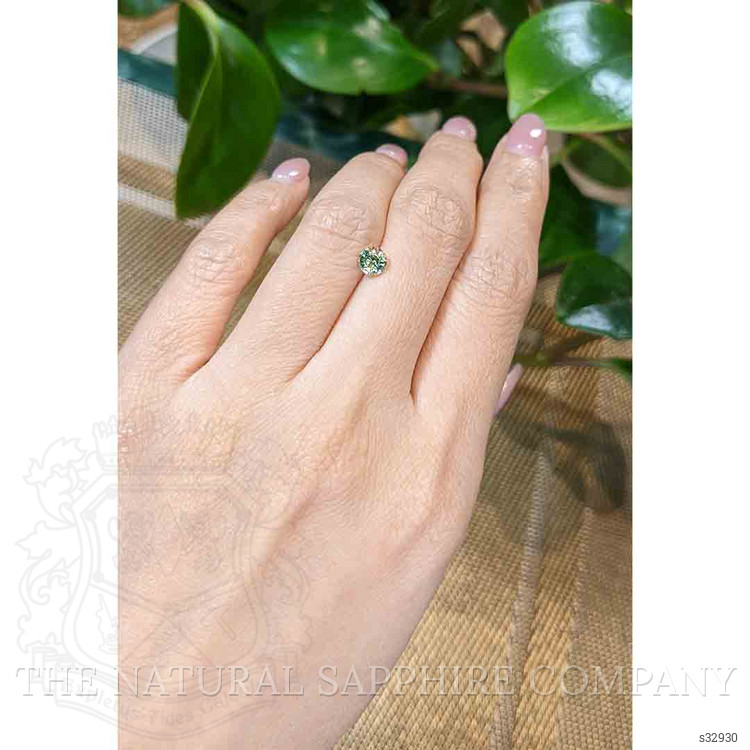 0.71 Ct. Bluish Green Sapphire from Madagascar