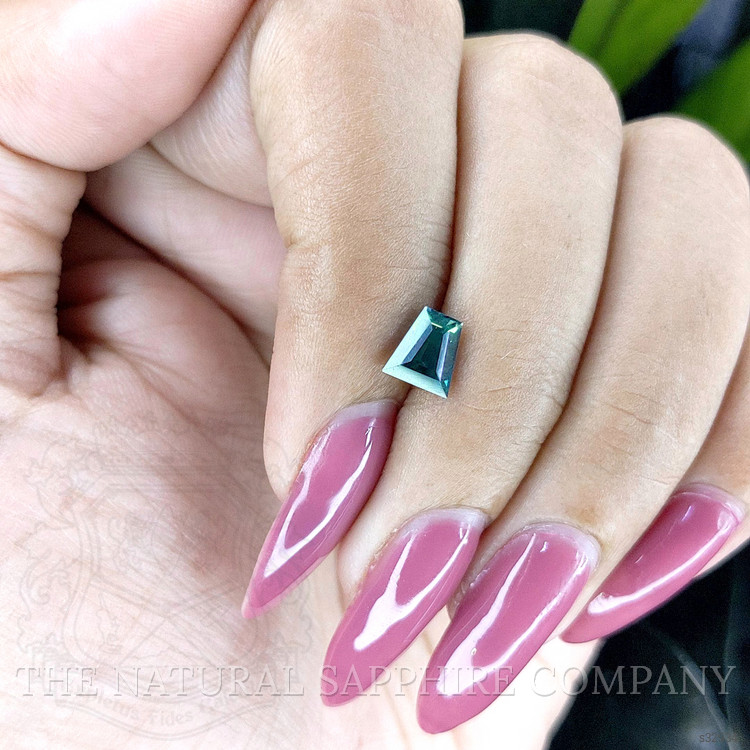 1.13 Ct. Bluish Green Sapphire from Madagascar