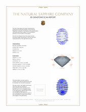 0.54 Ct. Pink Sapphire from Ceylon (Sri Lanka) 3 D Scan Report