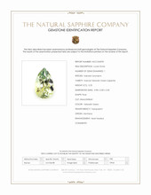 0.25 Ct. Yellowish Green Sapphire from Montana Scan Report