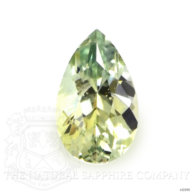 0.25 Ct. Yellowish Green Sapphire from Montana