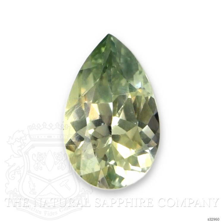 0.25 Ct. Yellowish Green Sapphire from Montana