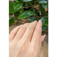 0.25 Ct. Yellowish Green Sapphire from Montana Life Style