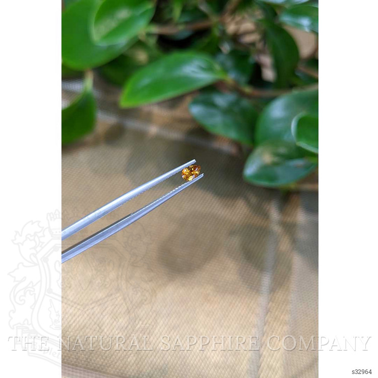 0.30 Ct. Orange Sapphire from Montana