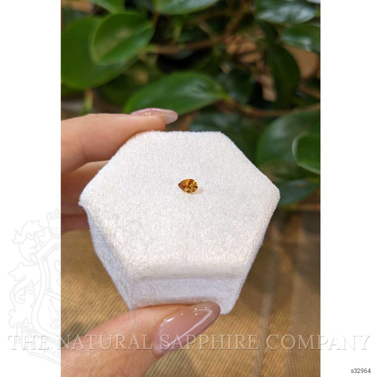 0.30 Ct. Orange Sapphire from Montana