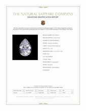 0.32 Ct. White Sapphire from Montana Scan Report