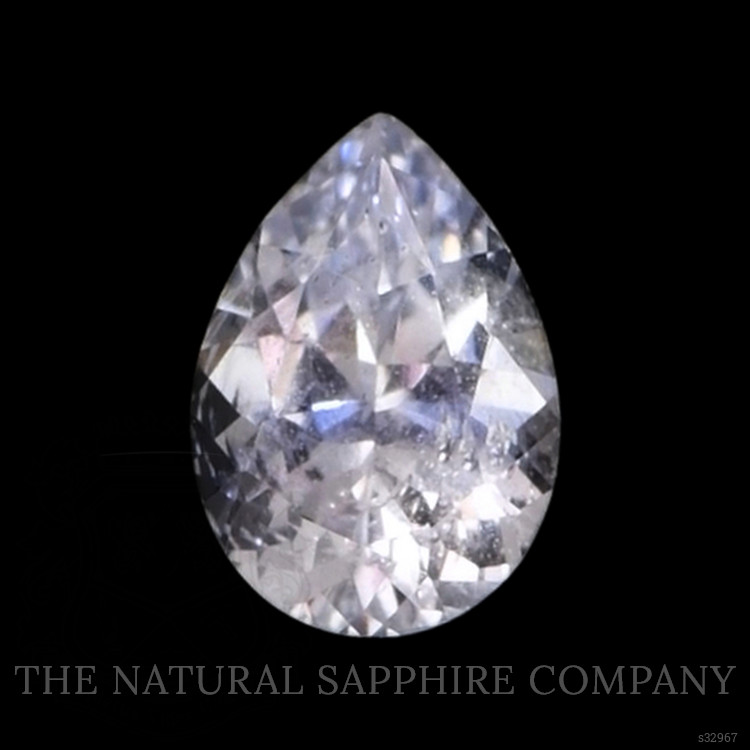 0.32 Ct. White Sapphire from Montana