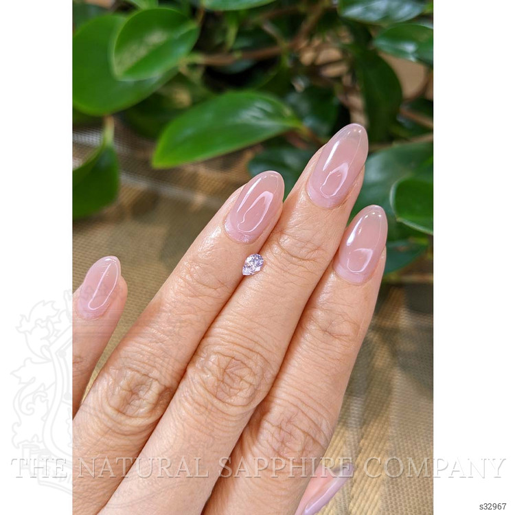 0.32 Ct. White Sapphire from Montana