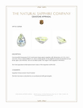 0.33 Ct. Green Sapphire from Montana Appraisal