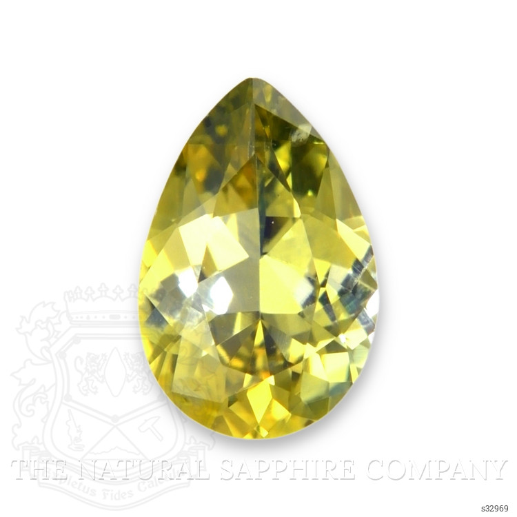 0.39 Ct. Yellowish Green Sapphire from Montana