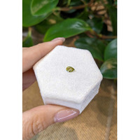 0.39 Ct. Yellowish Green Sapphire from Montana Life Style