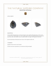 0.41 Ct. Bi Color Sapphire from Montana Appraisal