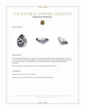 0.42 Ct. Greyish Blue Sapphire from Montana Appraisal