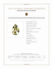 0.44 Ct. Yellowish Green Sapphire from Montana Scan Report