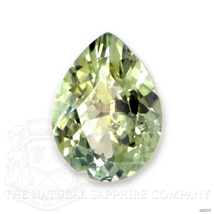 0.41 Ct. Yellowish Green Sapphire from Montana