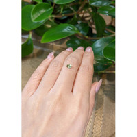 0.41 Ct. Yellowish Green Sapphire from Montana Life Style