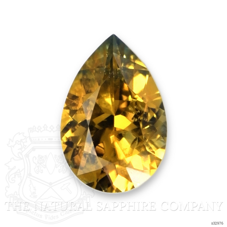 0.46 Ct. Greenish Yellow Sapphire from Montana