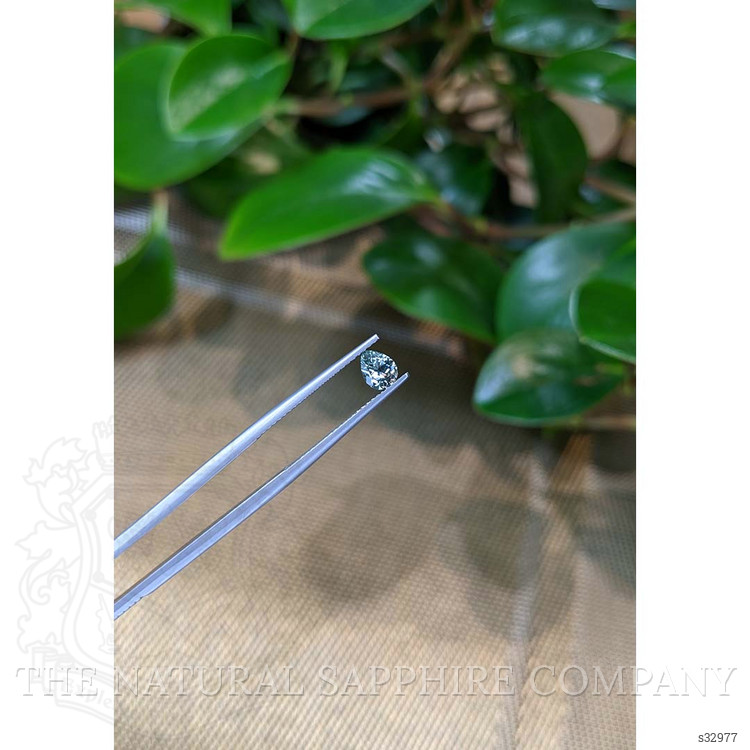 0.47 Ct. Bluish Green Sapphire from Montana