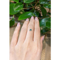 0.47 Ct. Bluish Green Sapphire from Montana Life Style