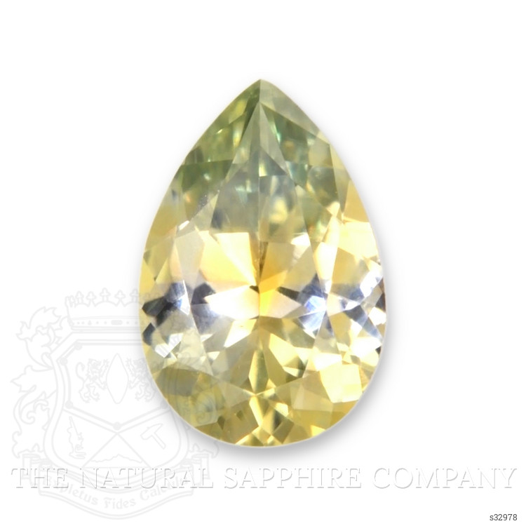 0.47 Ct. Greenish Yellow Sapphire from Montana