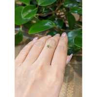 0.47 Ct. Greenish Yellow Sapphire from Montana Life Style