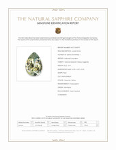 0.47 Ct. Greenish Yellow Sapphire from Montana Scan Report