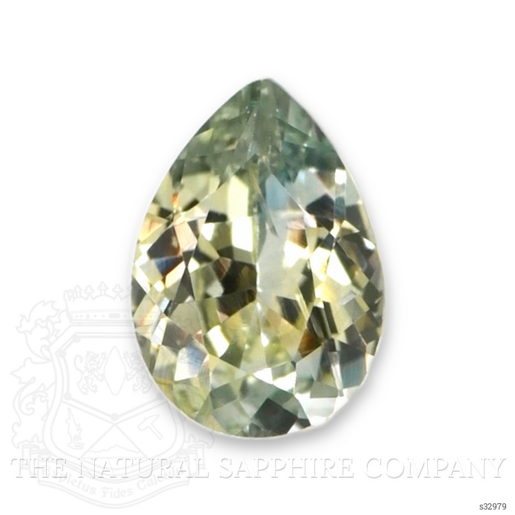 0.47 Ct. Greenish Yellow Sapphire from Montana